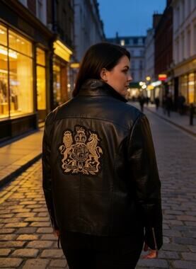 Sheryl Crow "Be Myself" Faux Leather Military Style Jacket 2X Plus Size